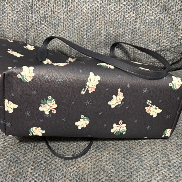 Coach navy blue snowman Tote Bag Set - Picture 10 of 10